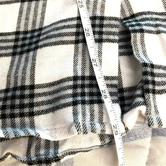 Bluenotes‎ Boyfriend Fit Black Plaid Women’s XL Casual Comfort Grungy 90s Style - Picture 7 of 8